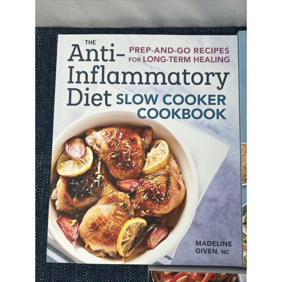 Anti-Inflammatory Diet Cookbook, Slow Cooker, Action Plans lot 3 Paperback Books - Picture 2 of 9
